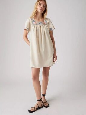 alyssa denim jumper dress Alyssa Denim Jumper Dress